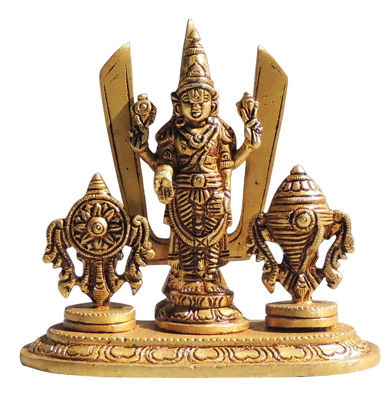 Brass Tirupati — 4.5"