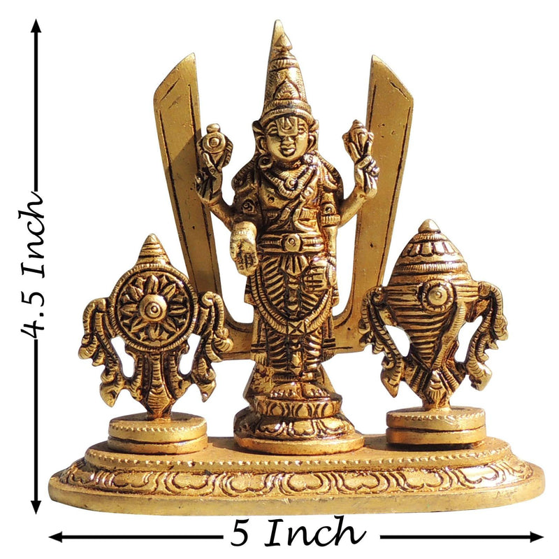 Brass Tirupati — 4.5"