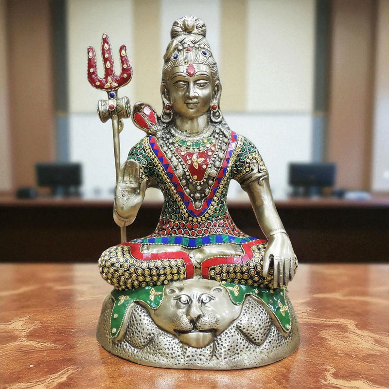 Brass Shiva — 15.5"