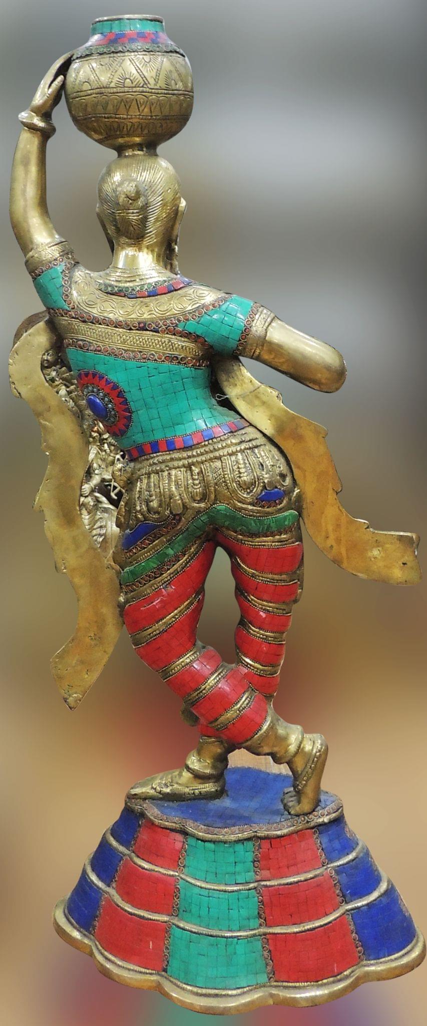 Brass Lady Matka — 35"