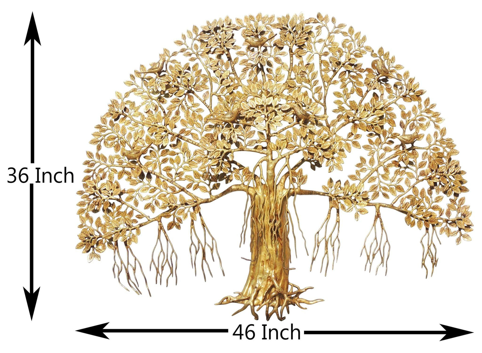 Brass Wall Kalpavriksha Tree — 36"