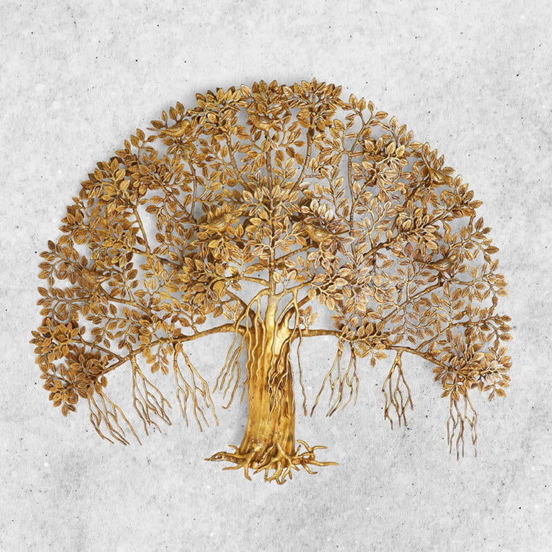 Brass Wall Kalpavriksha Tree — 36"