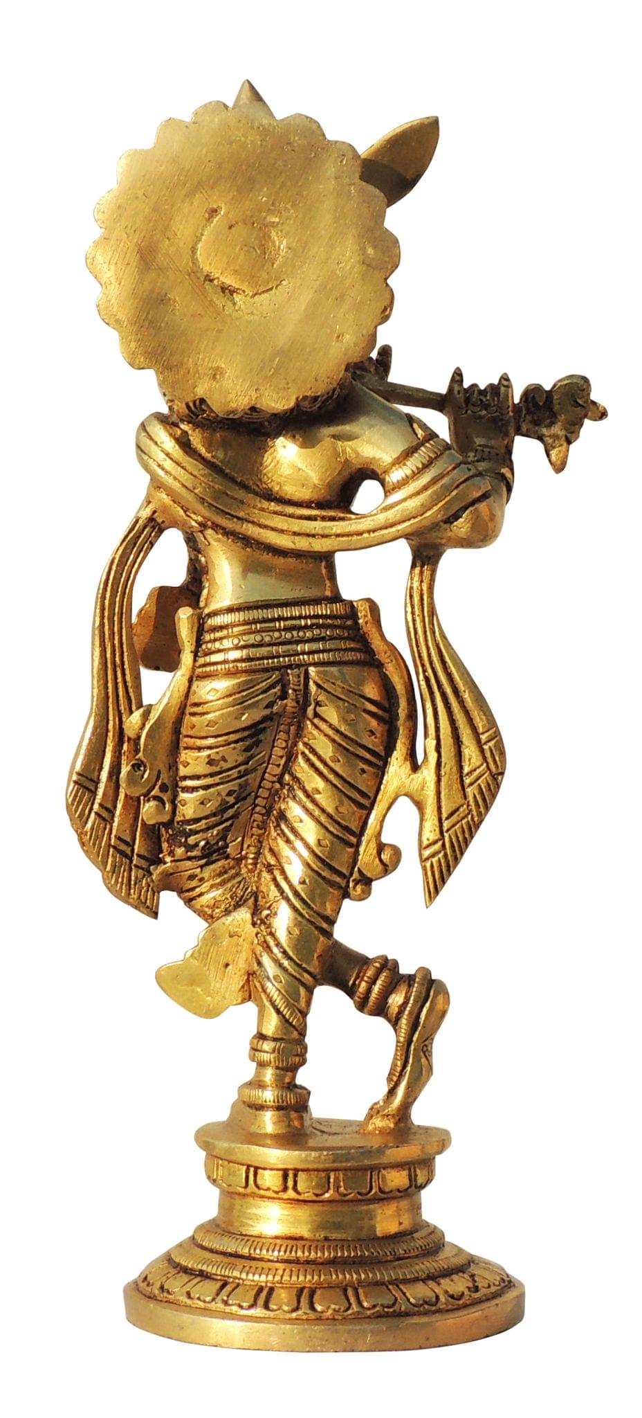 Brass Krishna — 9.5"