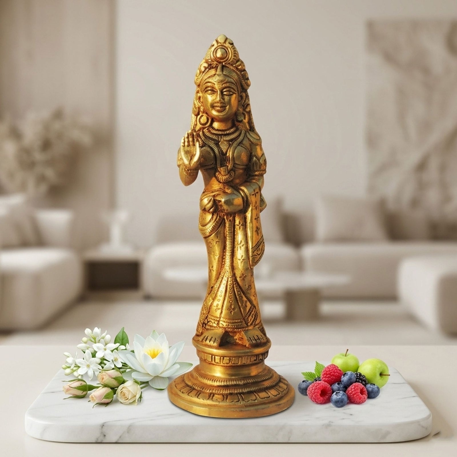 Brass Radha — 9"