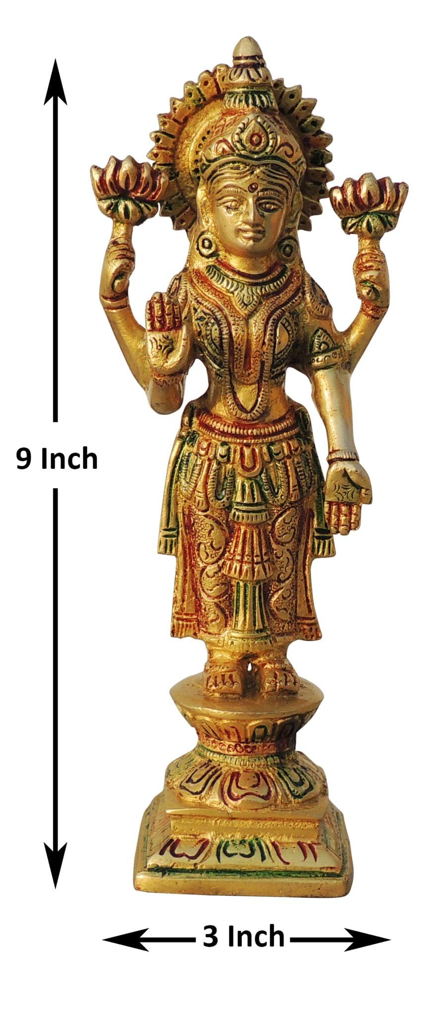 Brass Lakshmi — 9"