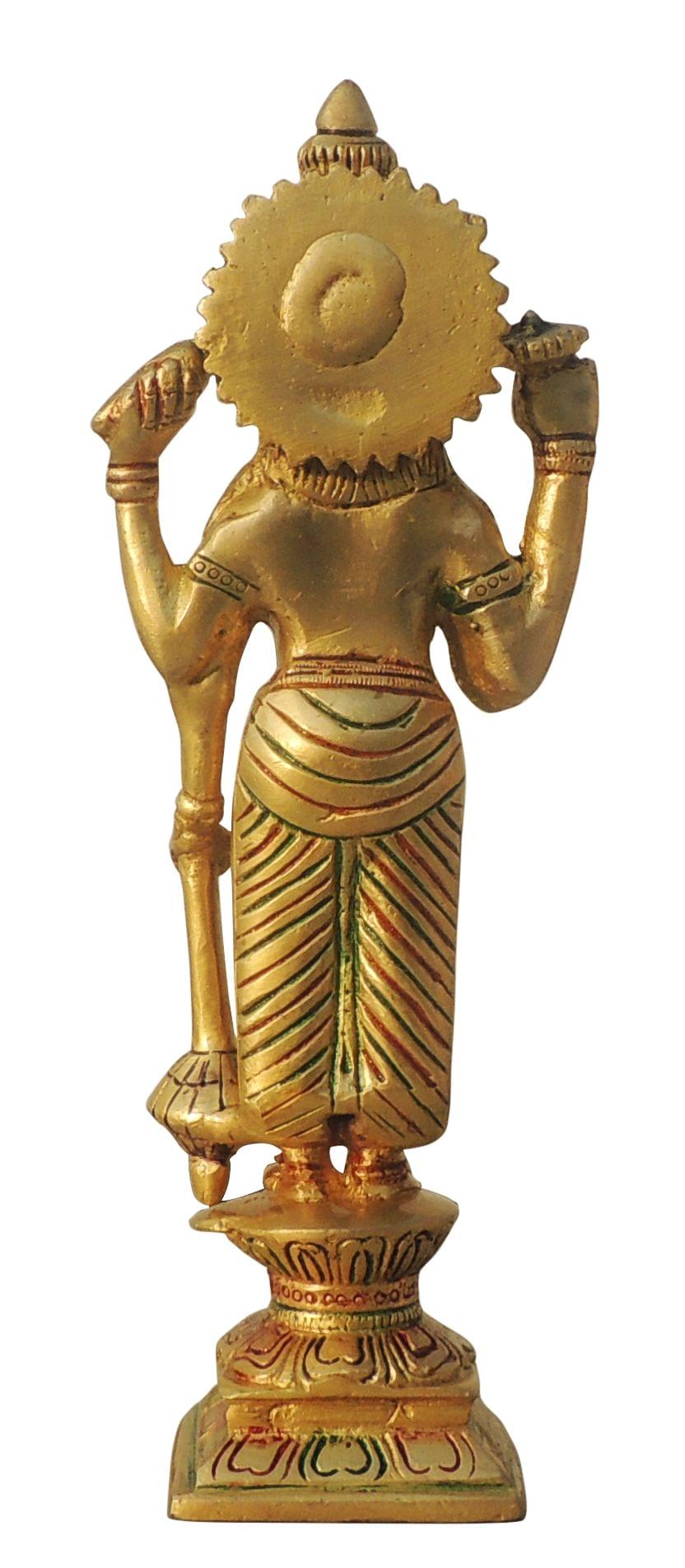 Brass Vishnu — 9.6"