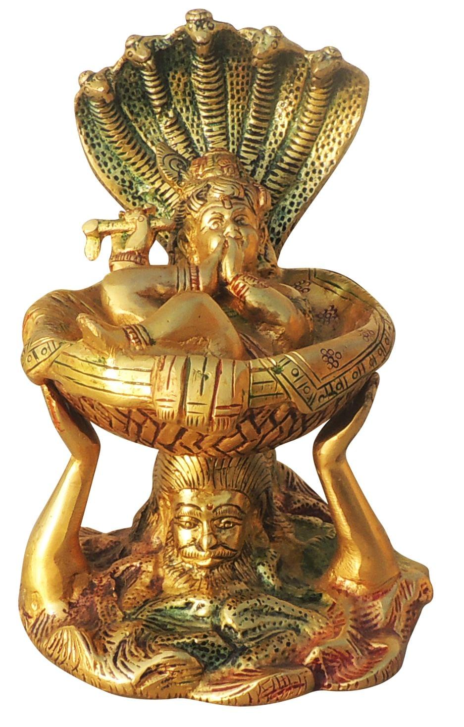 Brass Krishna — 6.2"