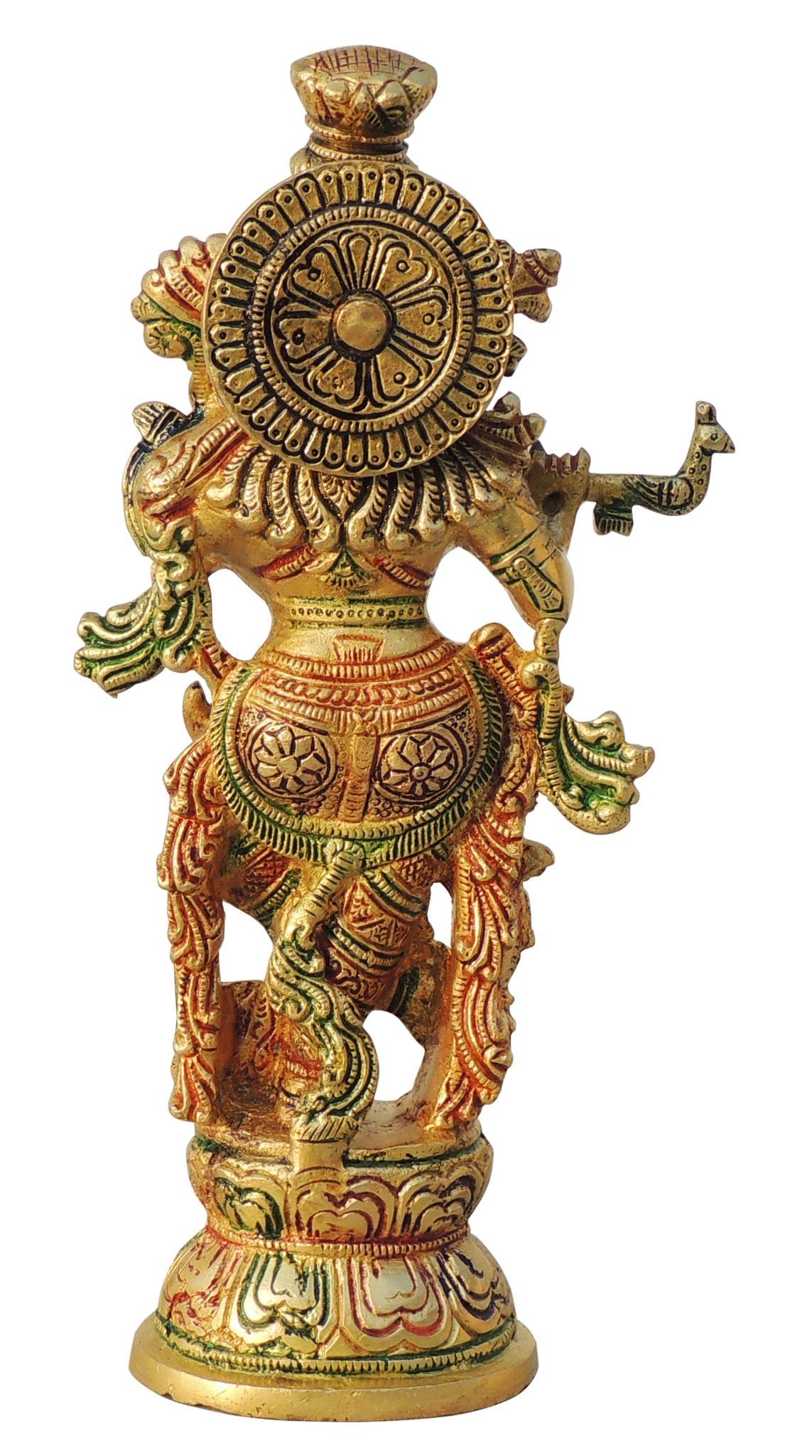 Brass Krishna — 9.5"