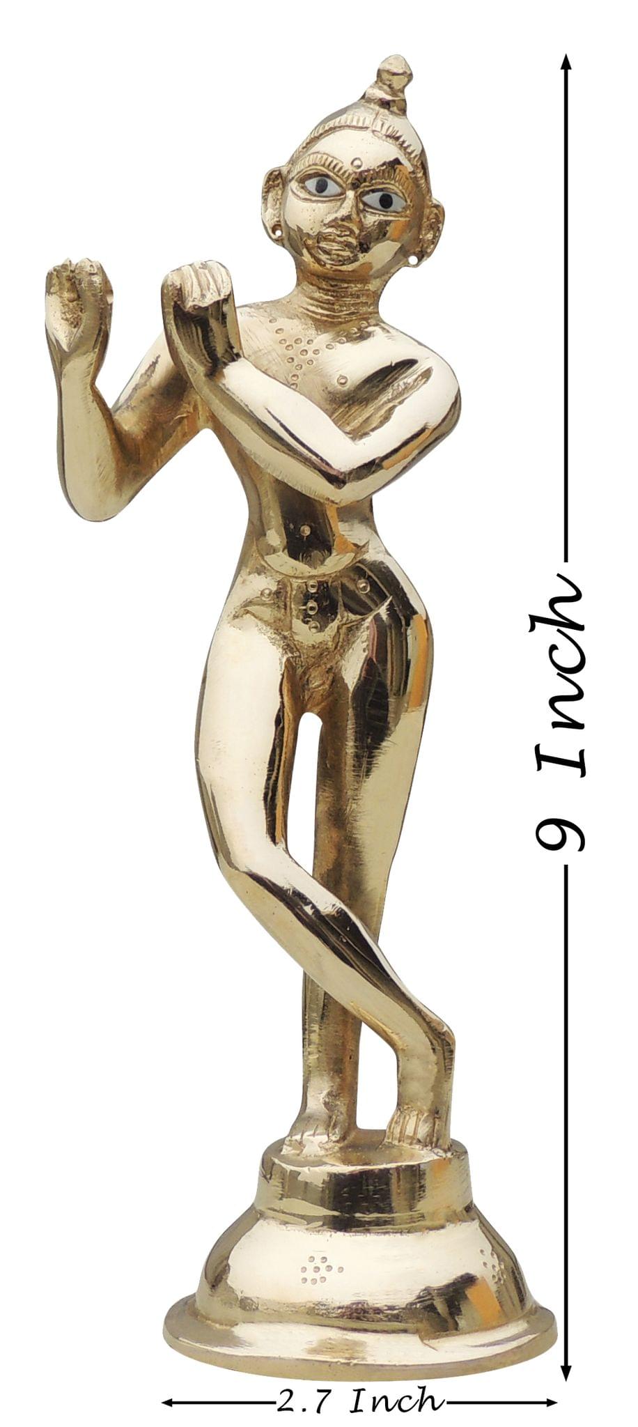 Brass Krishna — 9"