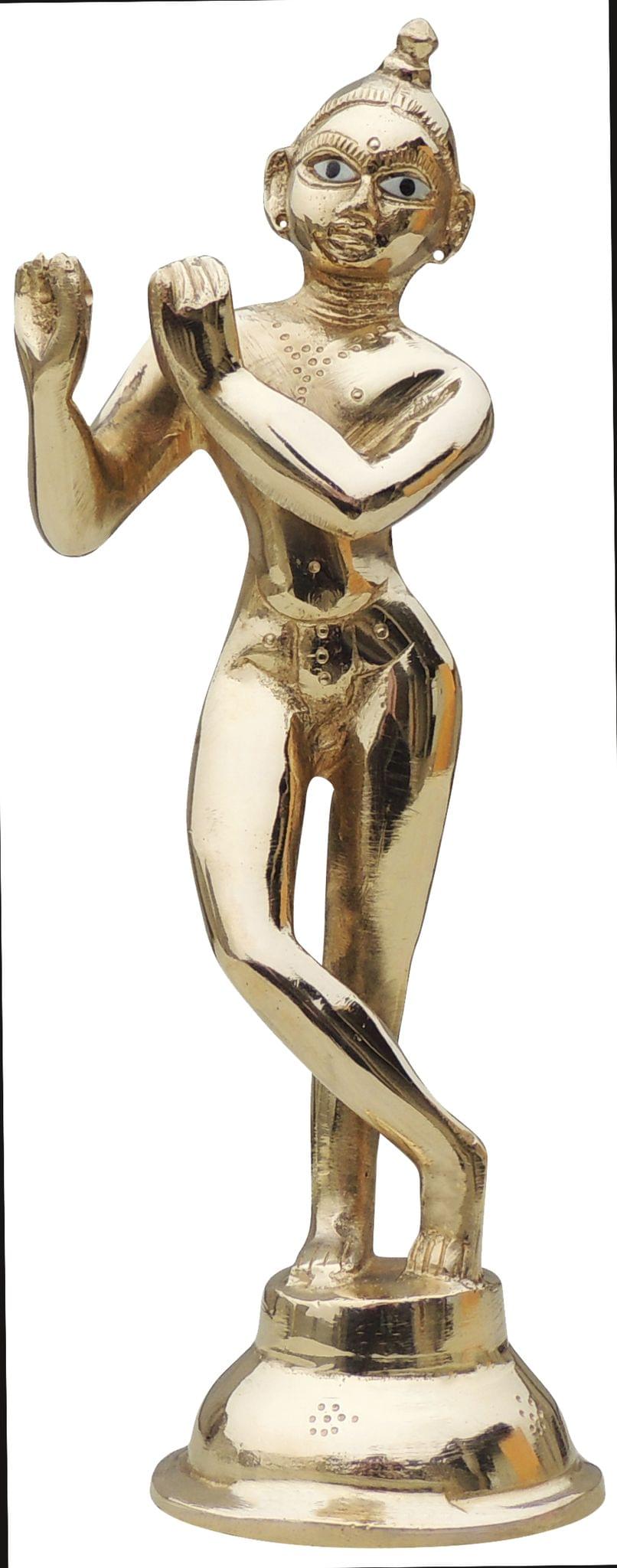 Brass Krishna — 9"