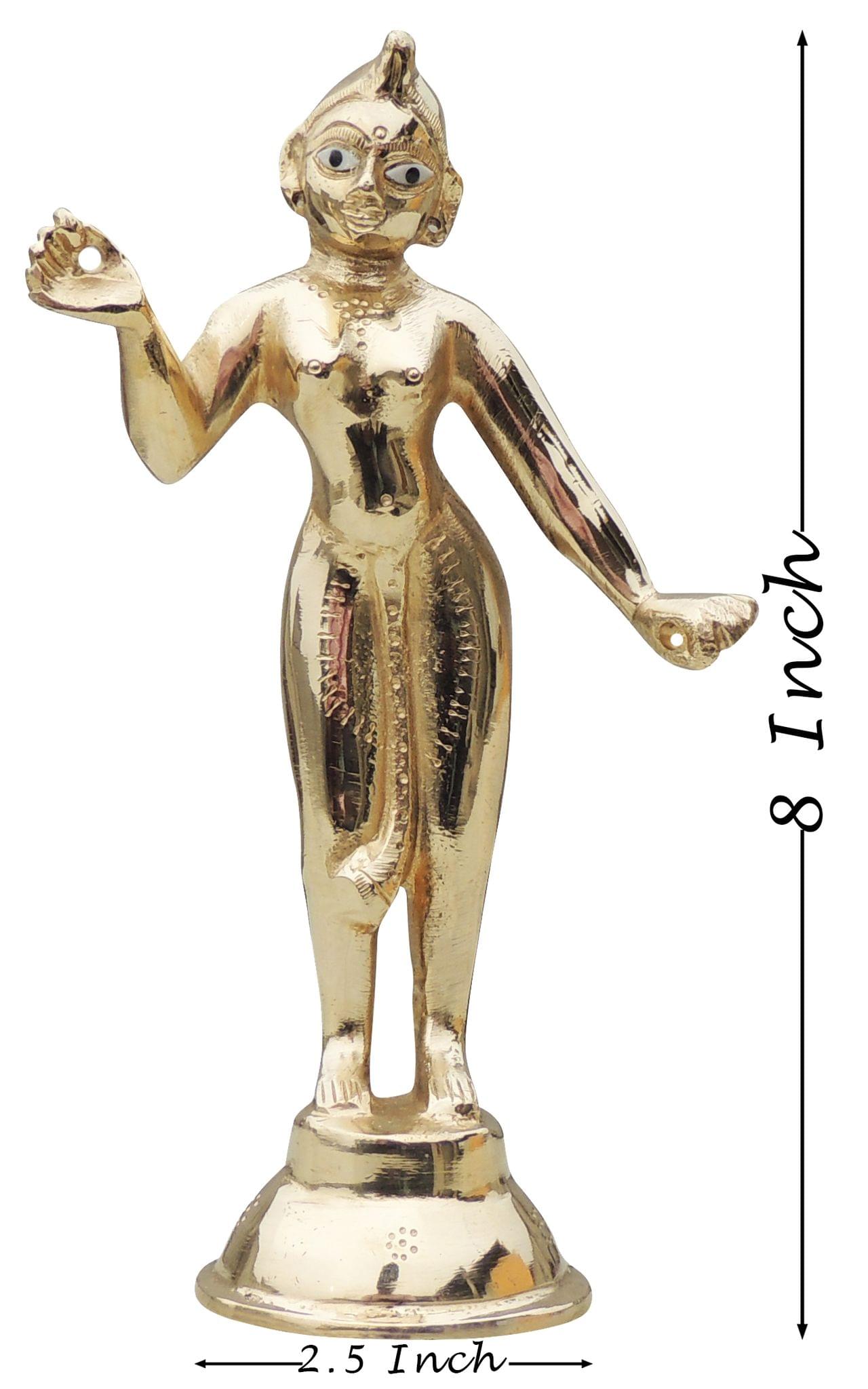 Brass Radha Jugal Jodi — 8"