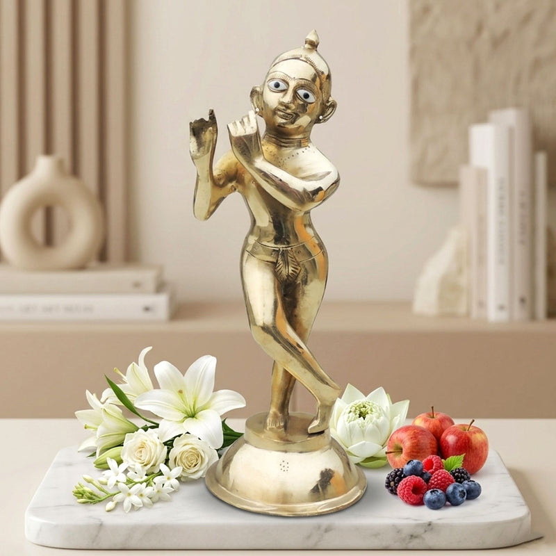 Brass Krishna — 12.5"