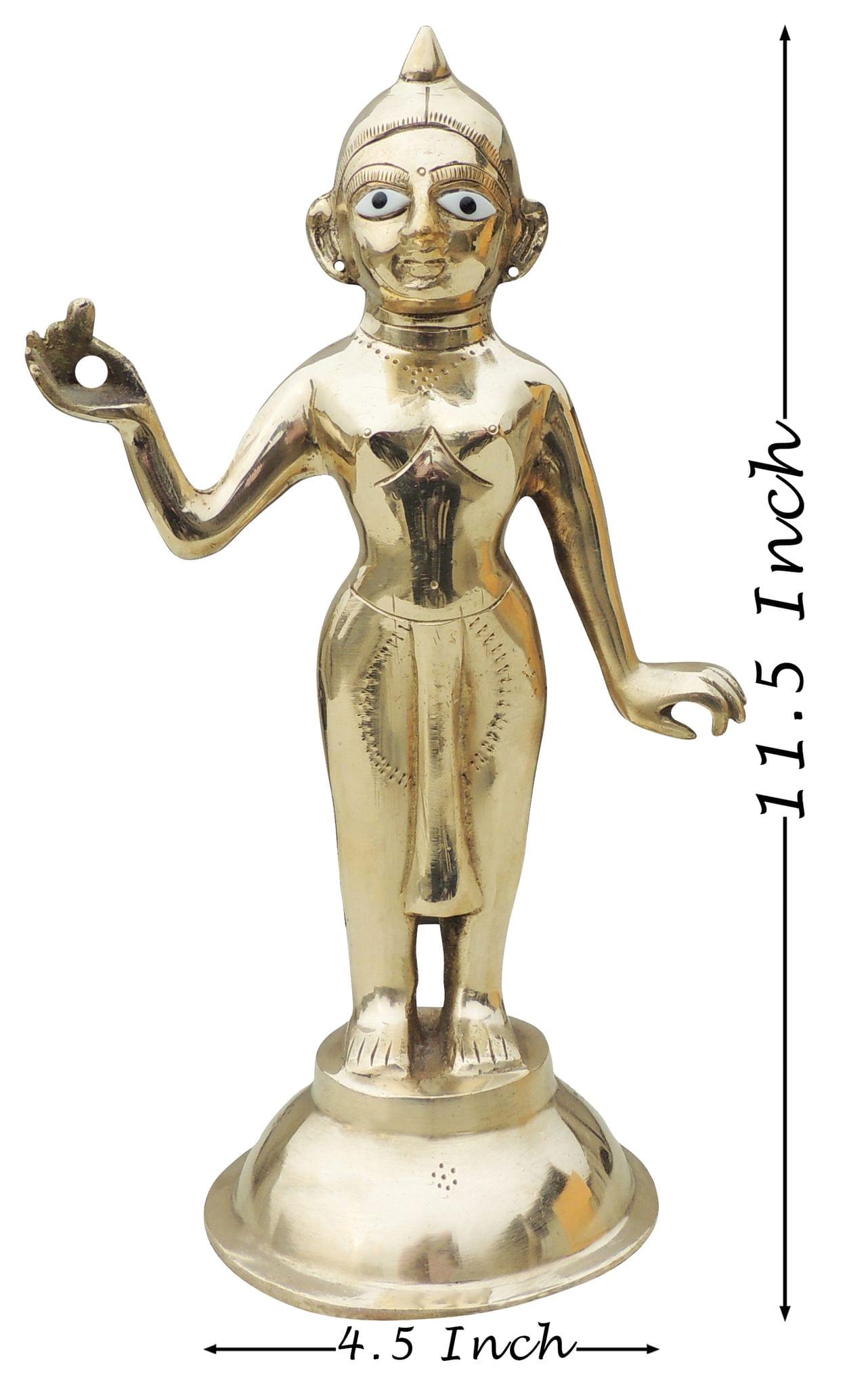 Brass Radha Jugal Jodi — 11.5"