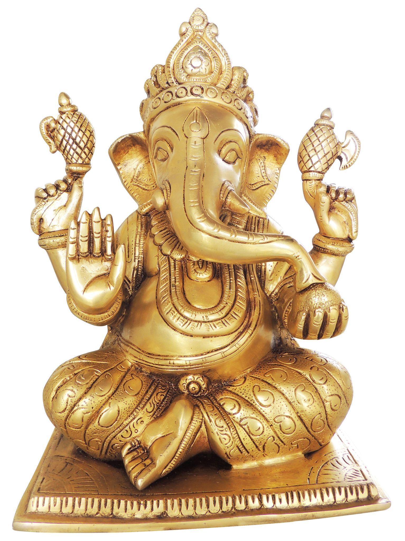 Brass Ganesh — 13"