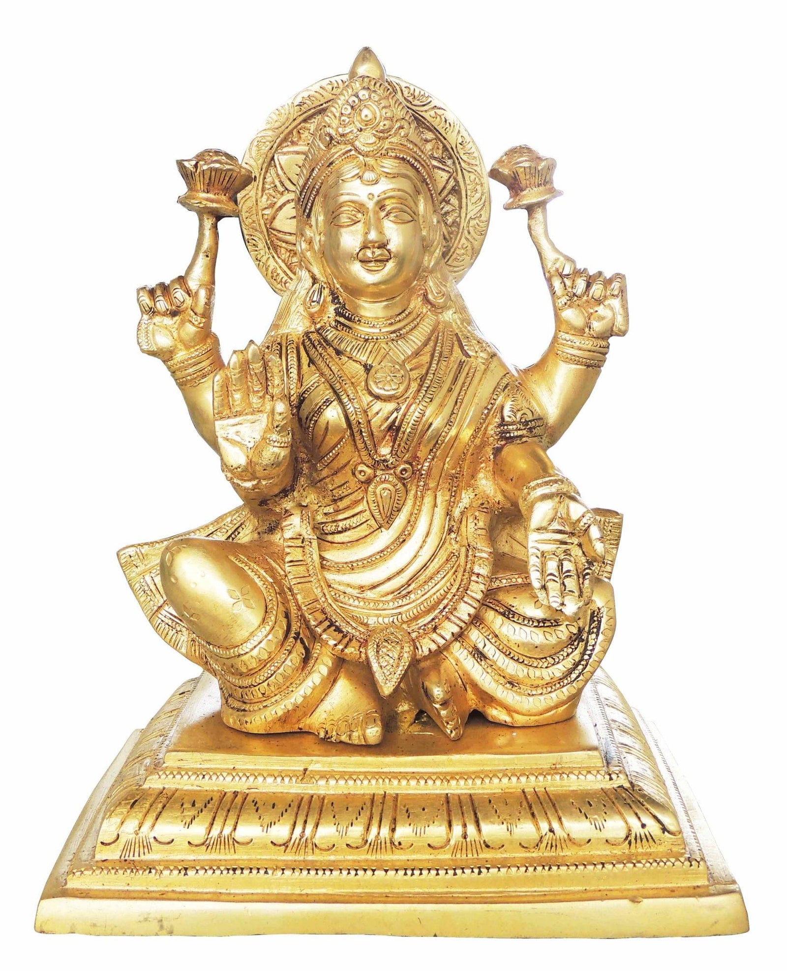 Brass Lakshmi — 9.5"