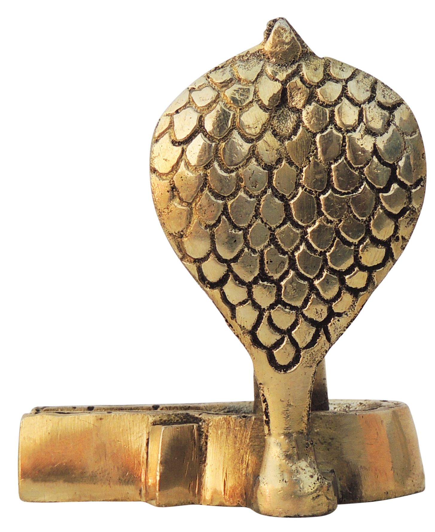 Brass Shivling Snake — 3"