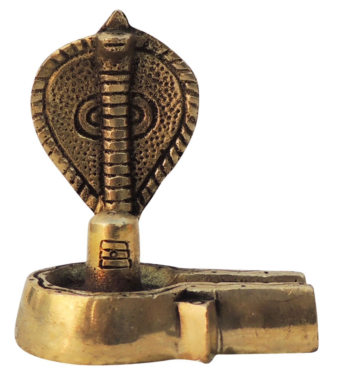 Brass Shivling Snake — 3"