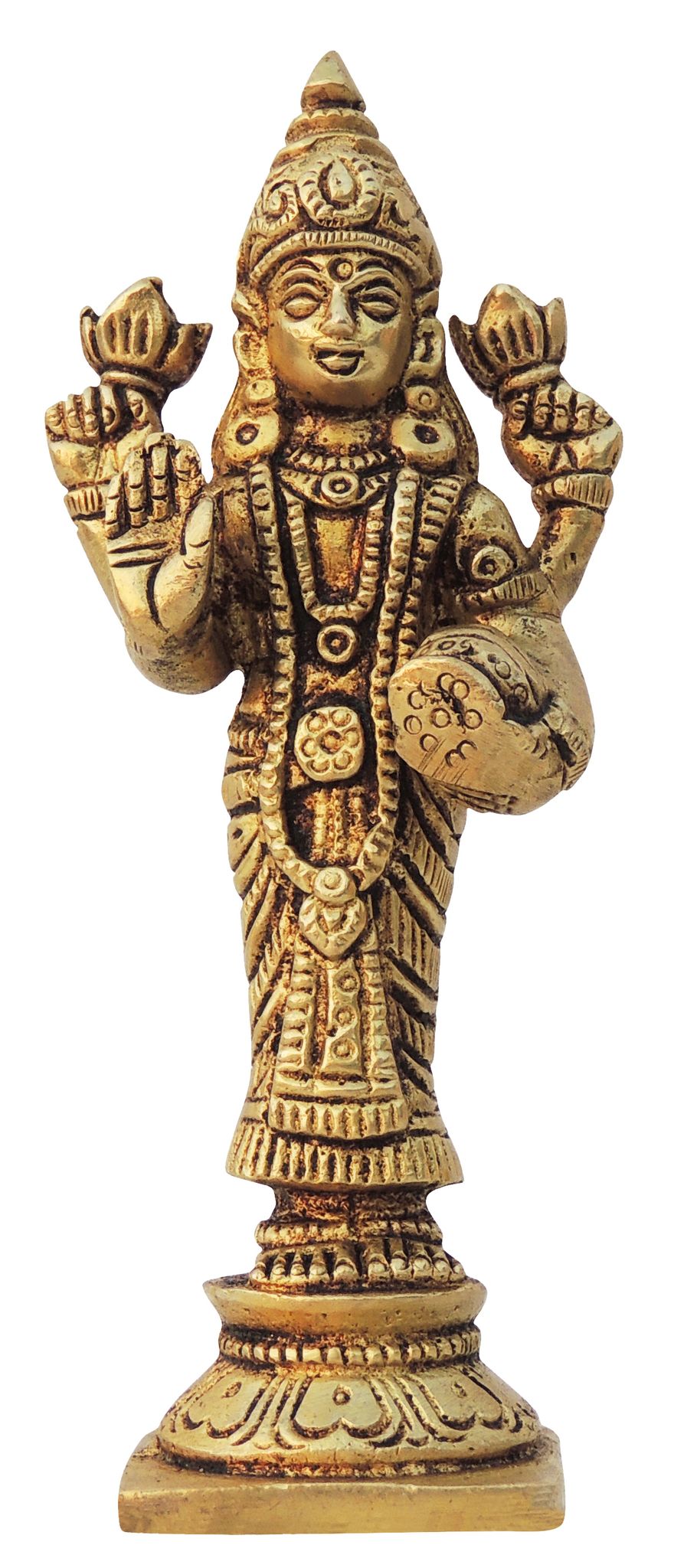 Brass Lakshmi — 4.6"