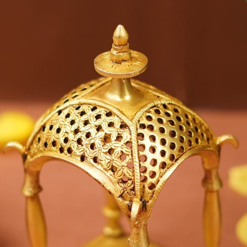 Brass Temple Mandir — 7"