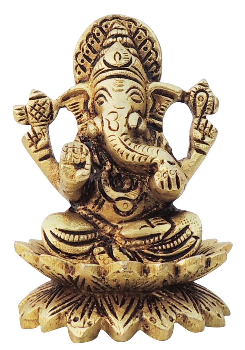 Brass Ganesh — 3"