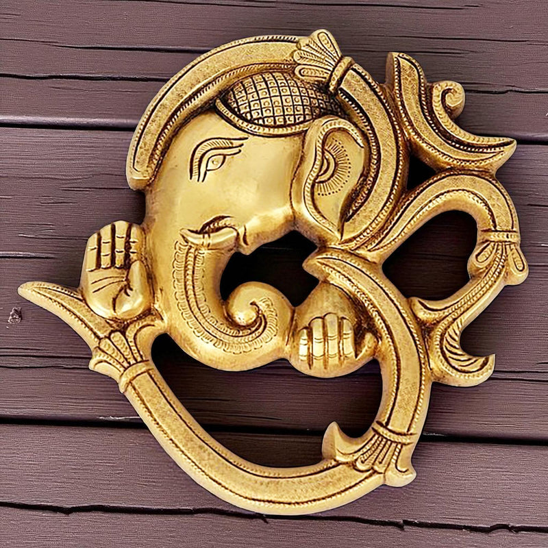 Brass Ganesh — 8.2"