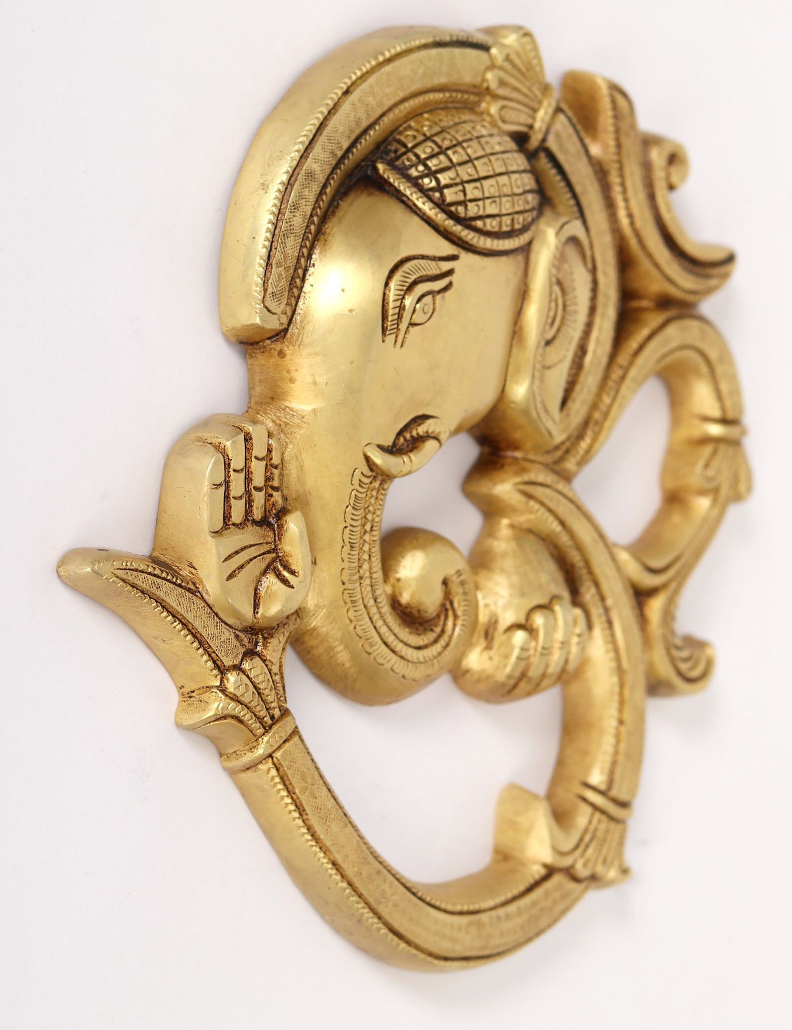 Brass Ganesh — 8.2"