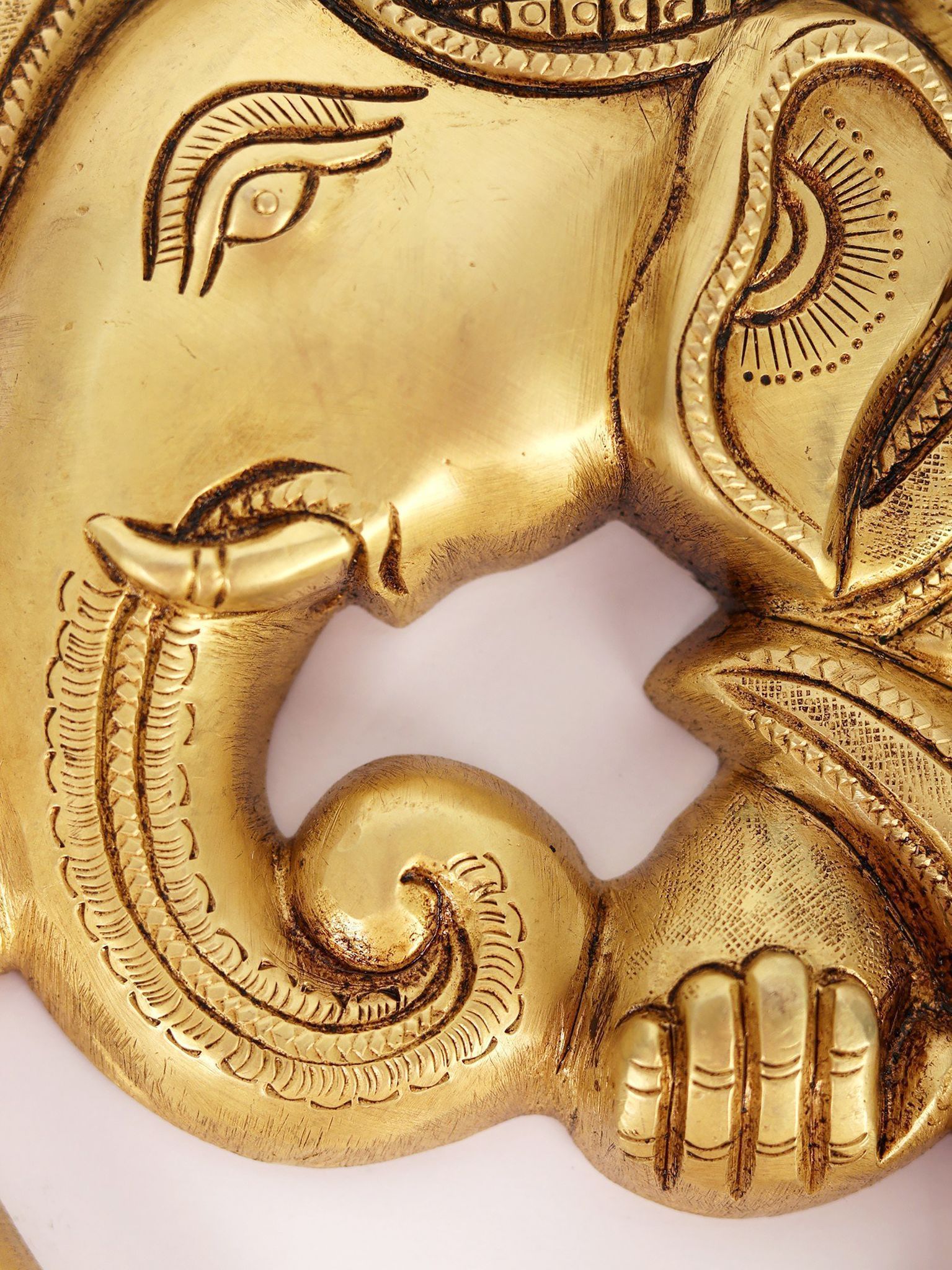 Brass Ganesh — 8.2"