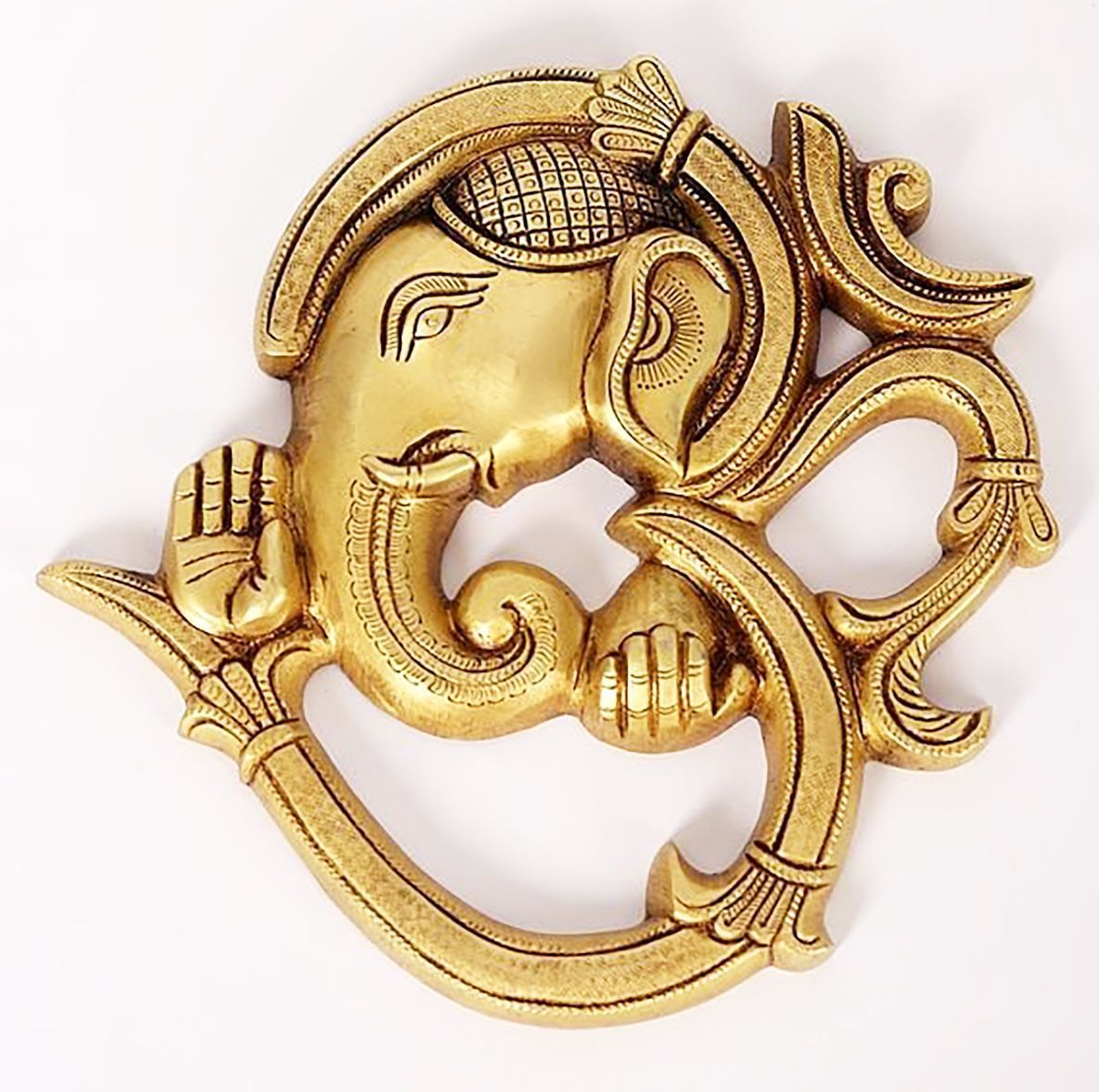 Brass Ganesh — 8.2"