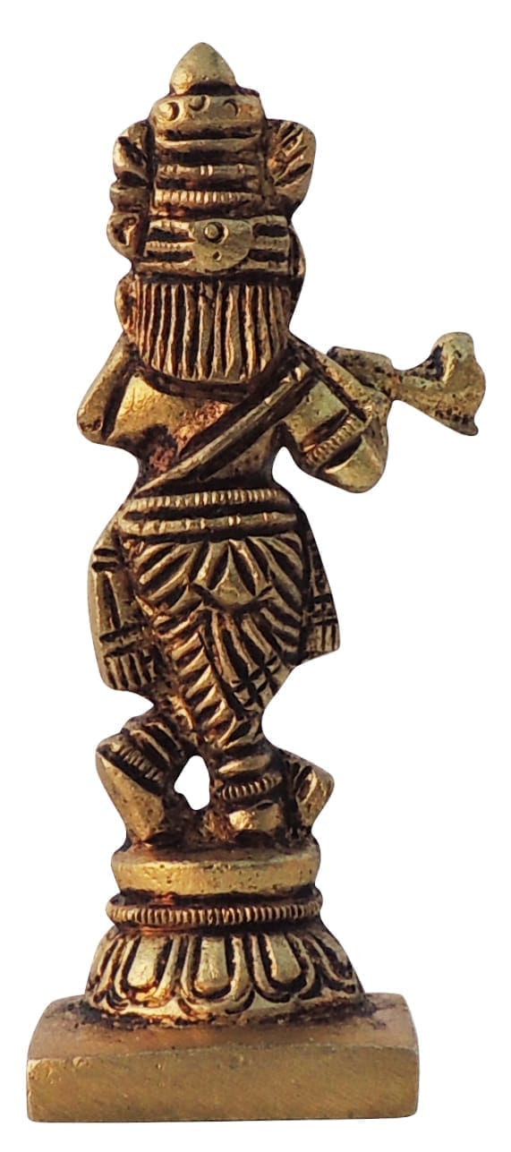 Brass Krishna — 3"