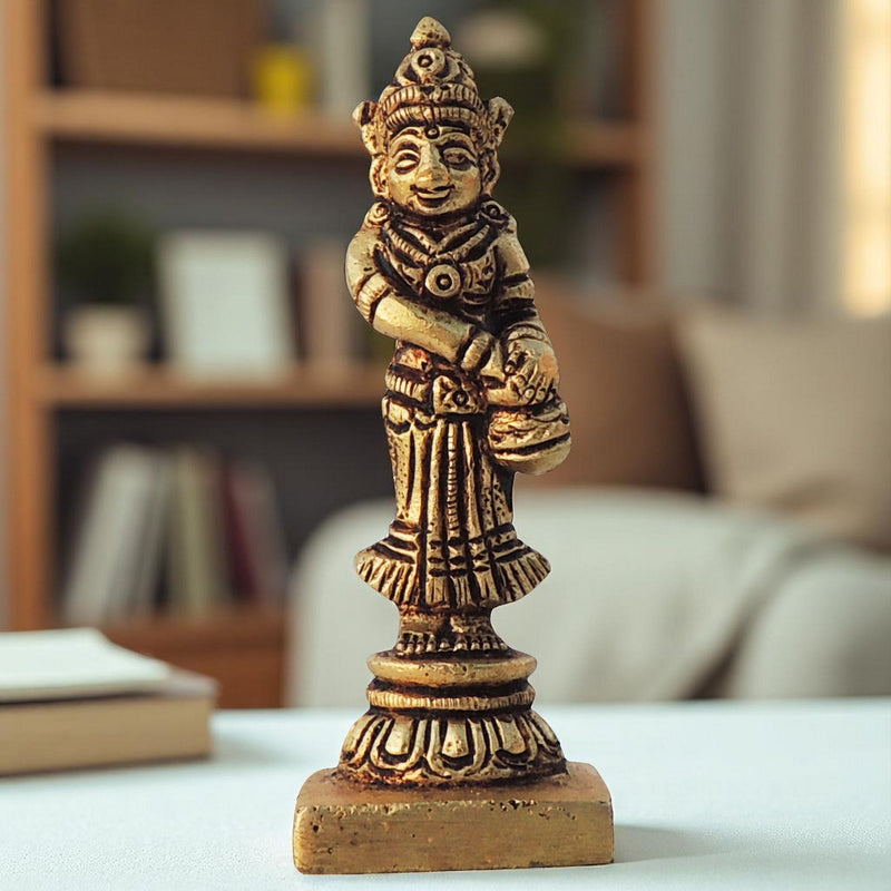 Brass Radha — 3"