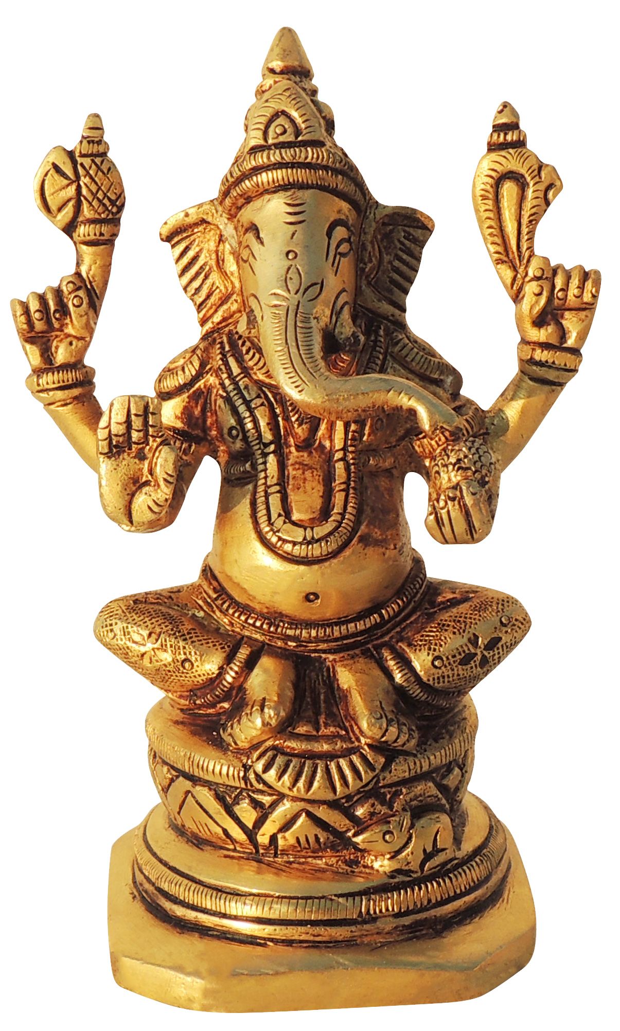 Brass Ganesh — 4.5"