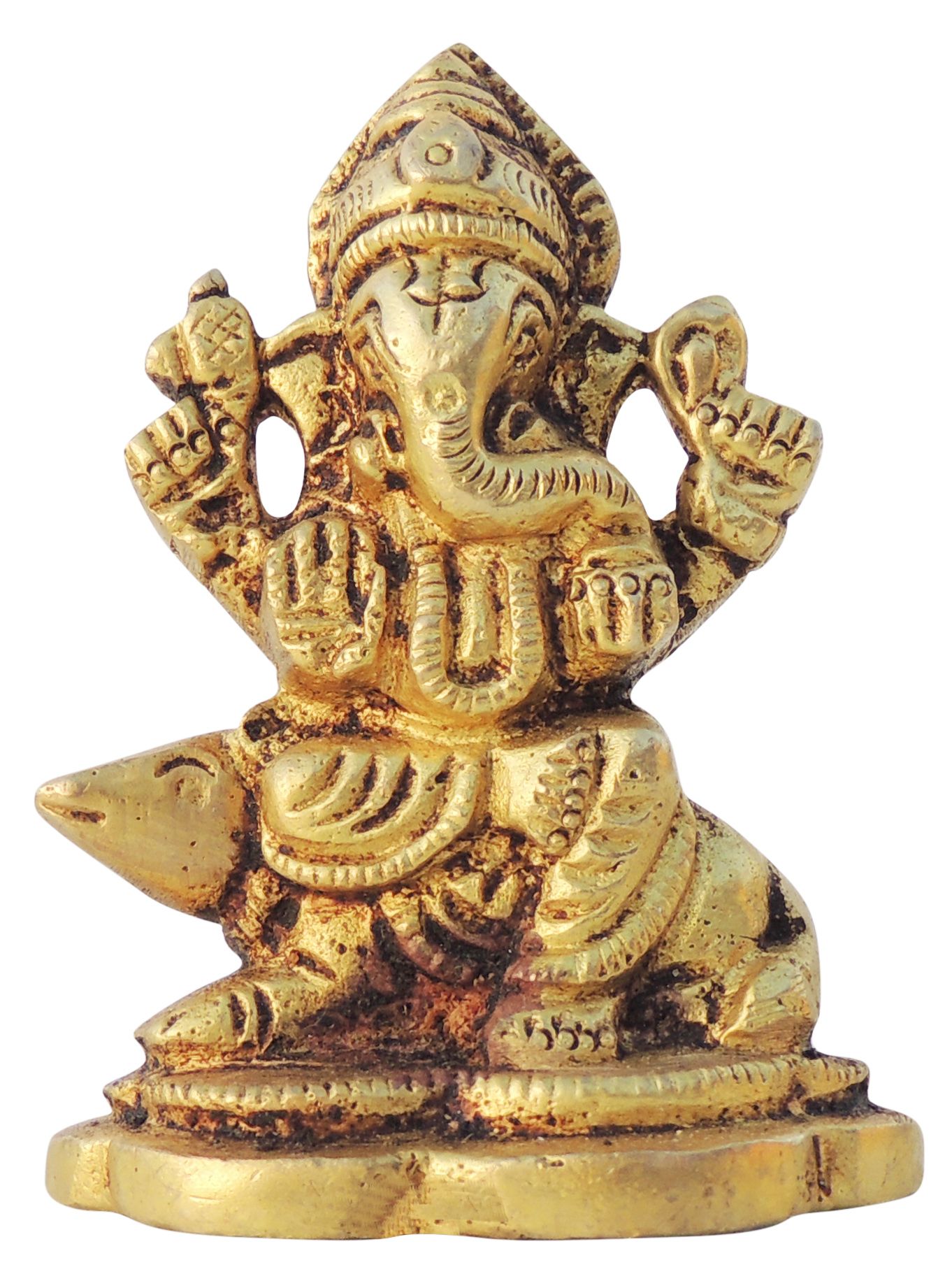 Brass Ganesh — 2.5"