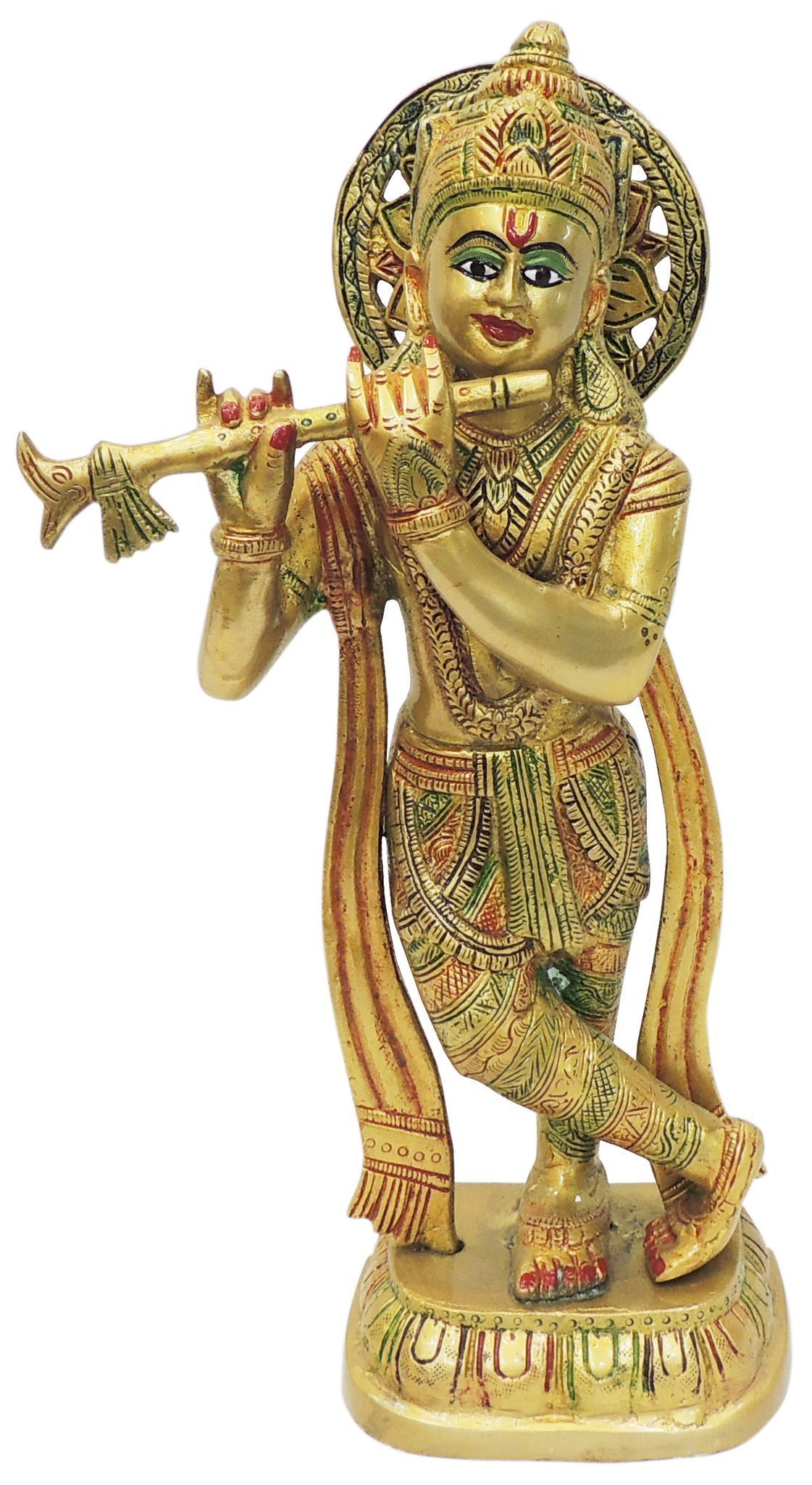 Brass Krishna — 14"