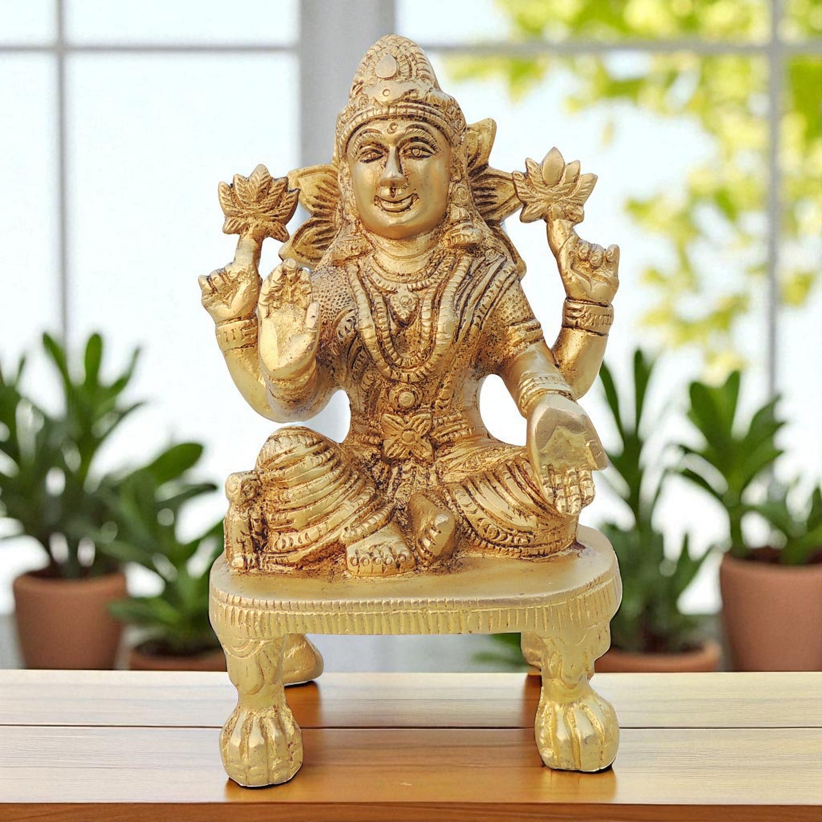 Brass Lakshmi — 5.6"