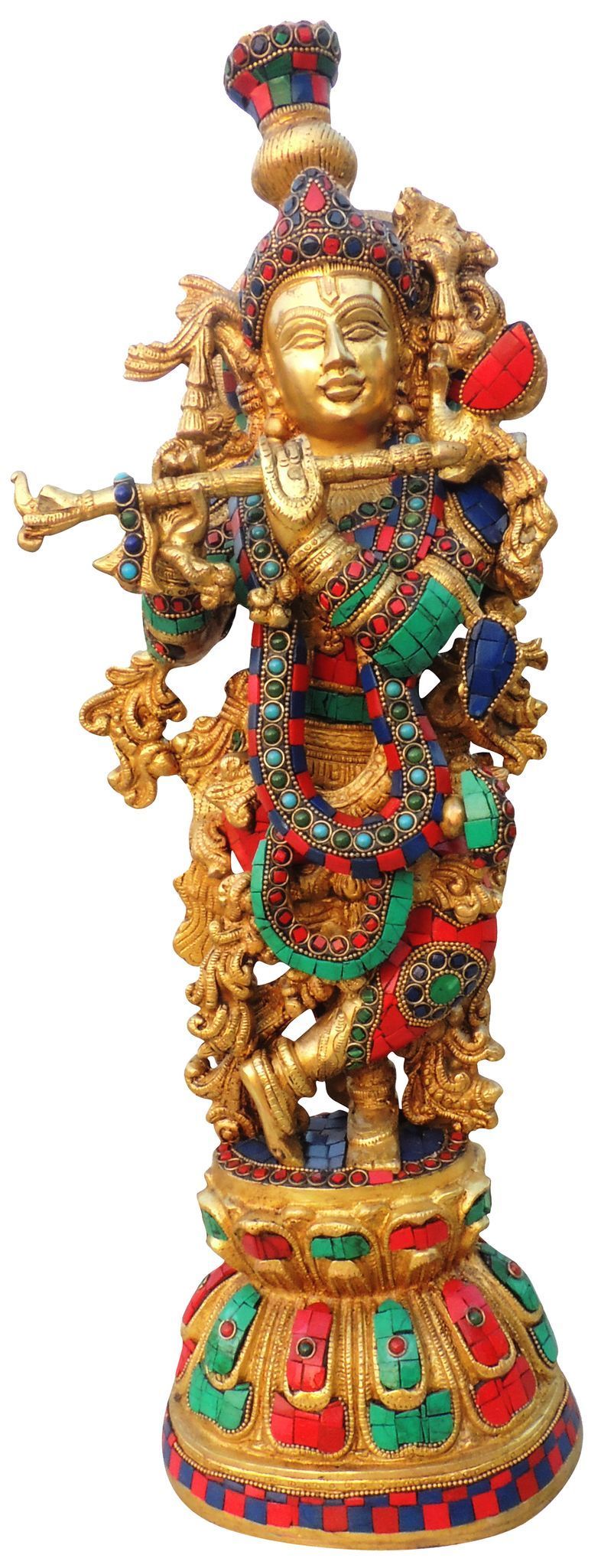Brass Krishna — 20.7"