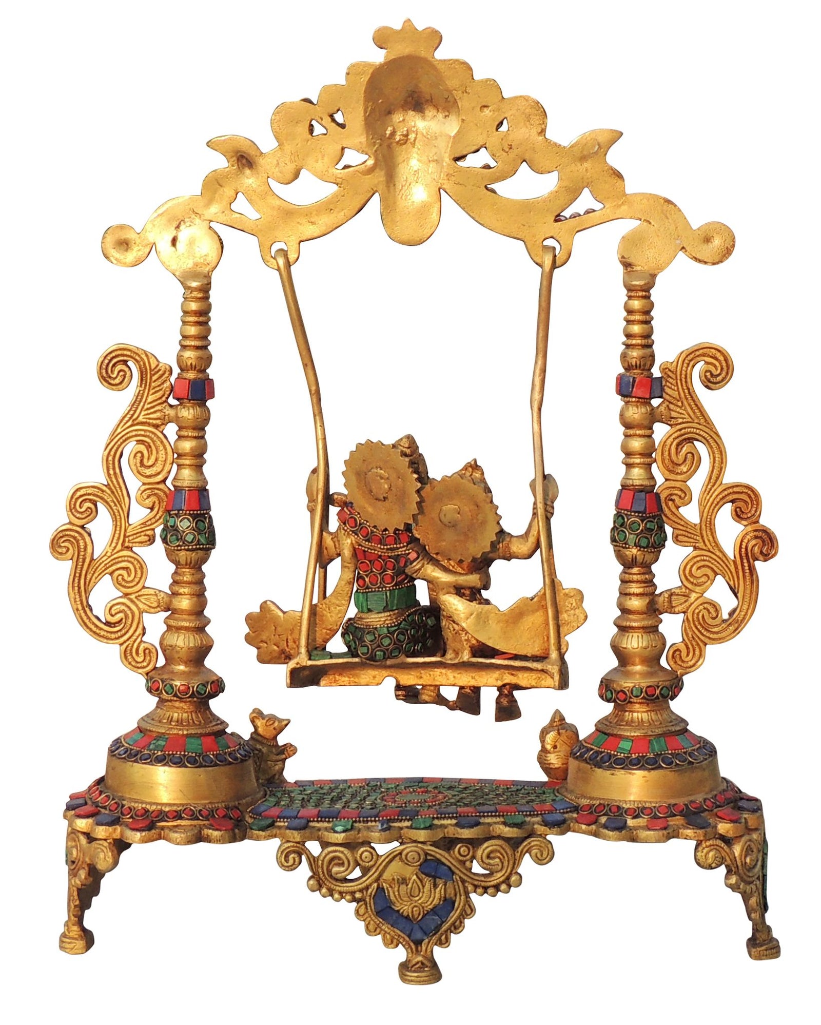 Brass Radha-Krishna — 18.5"