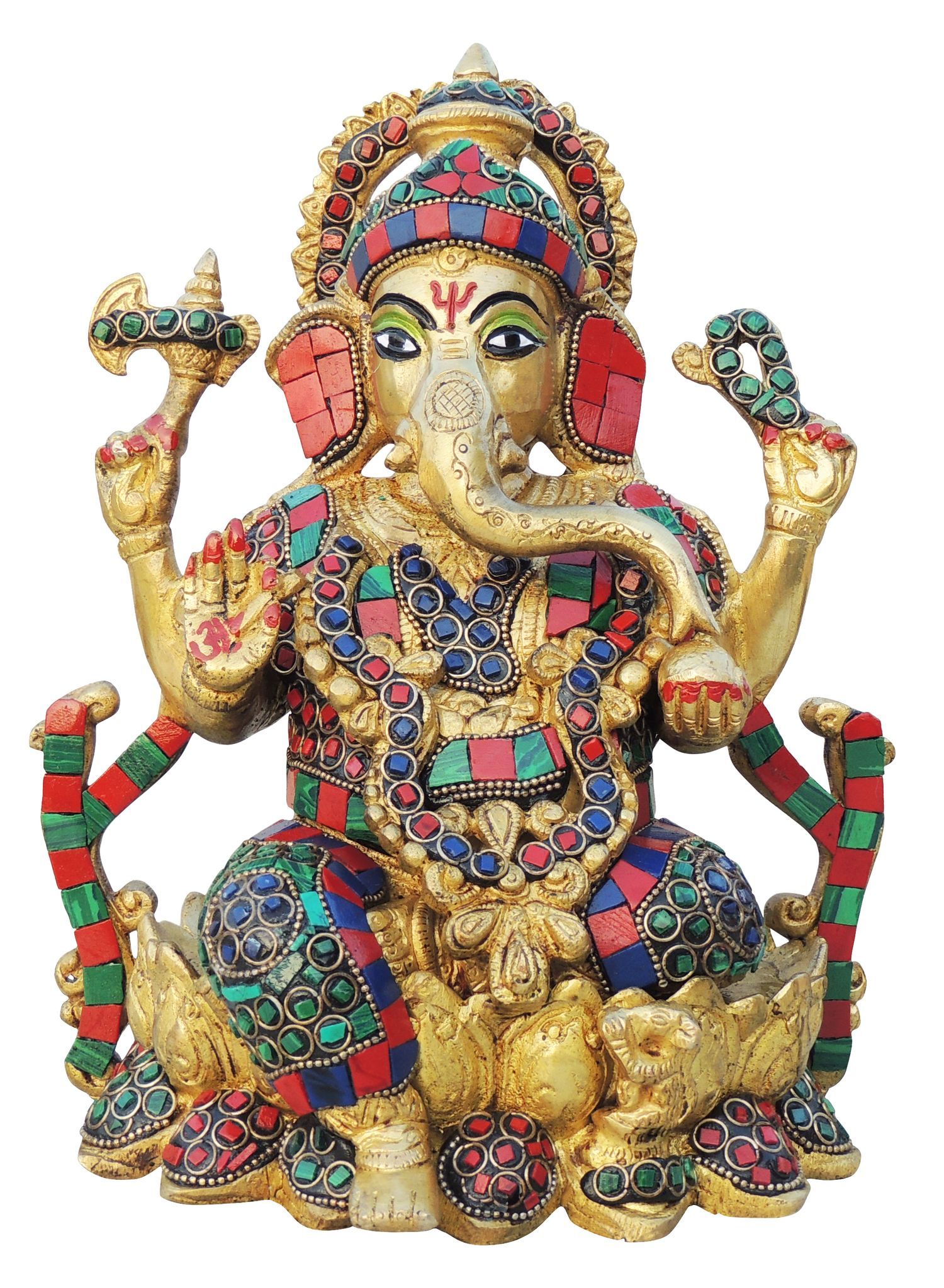 Brass Ganesh — 9.5"