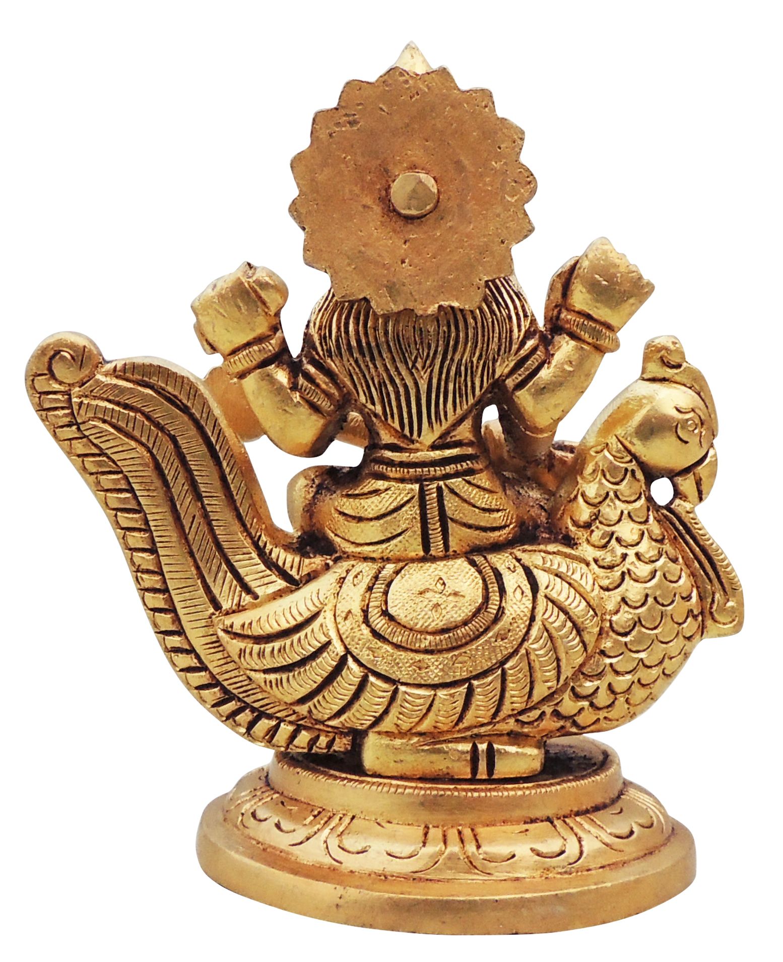 Brass Saraswati — 4.5"