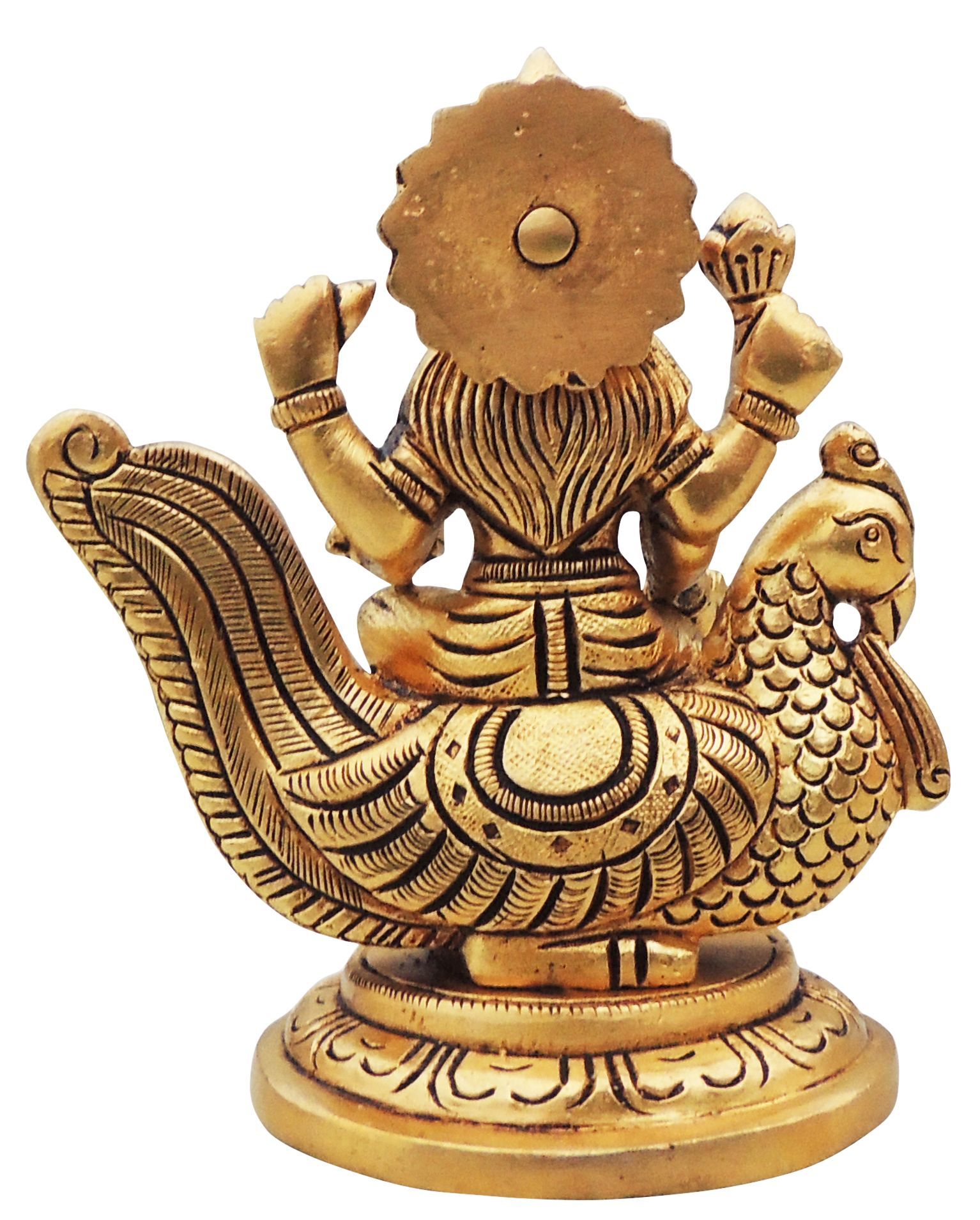 Brass Gayatri Devi — 4.5"