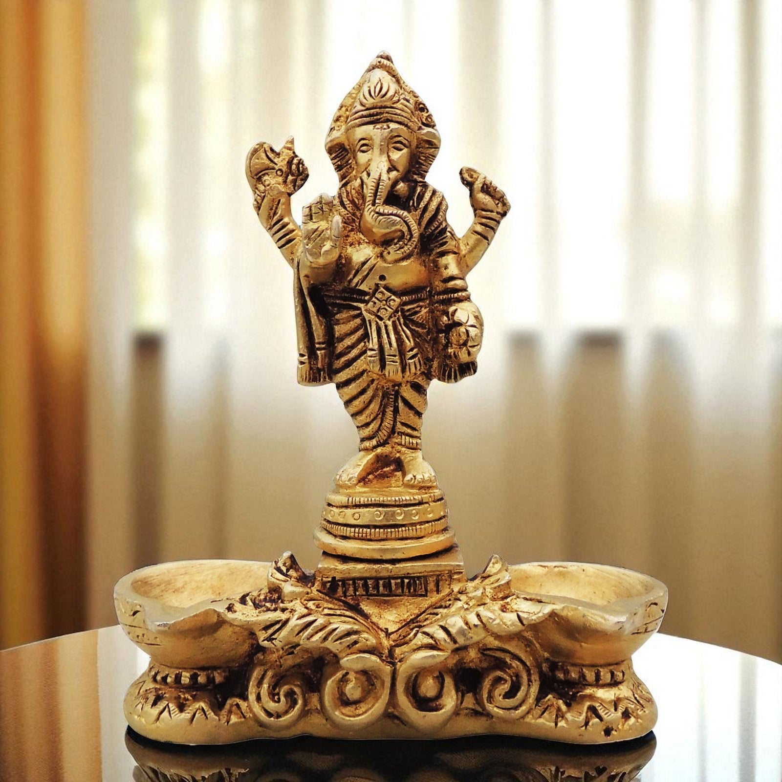 Brass Ganesh — 5.5"