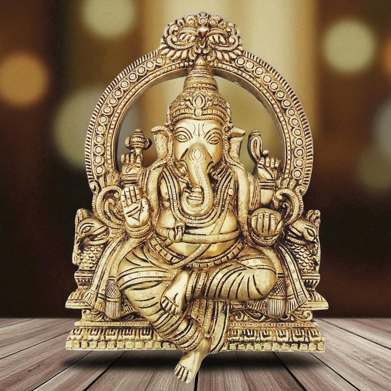 Brass Ganesh — 11.5"