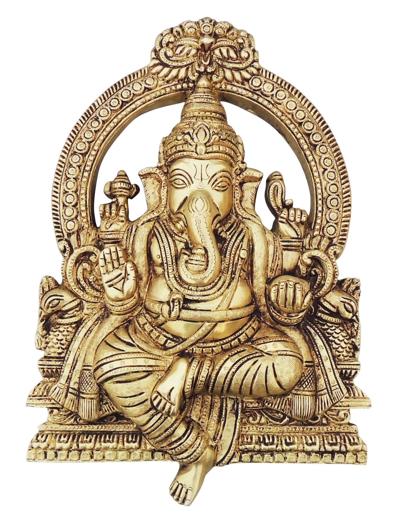 Brass Ganesh — 11.5"