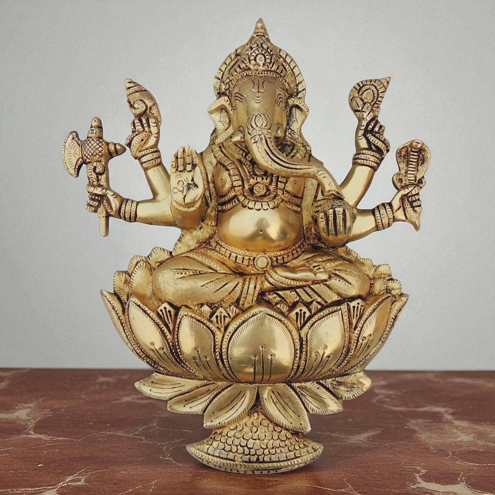 Brass Ganesh — 12.2"