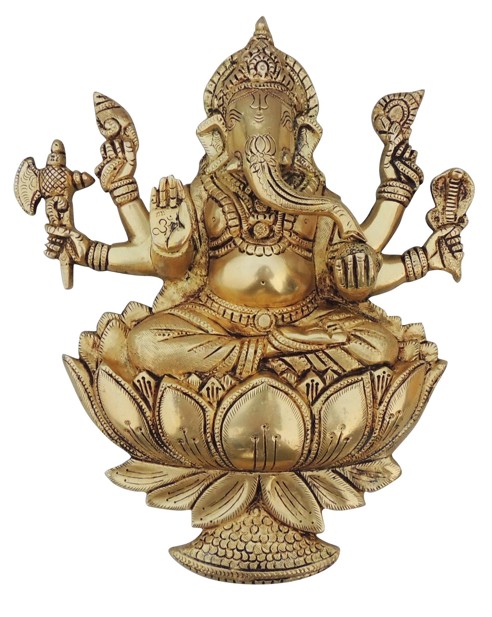 Brass Ganesh — 12.2"