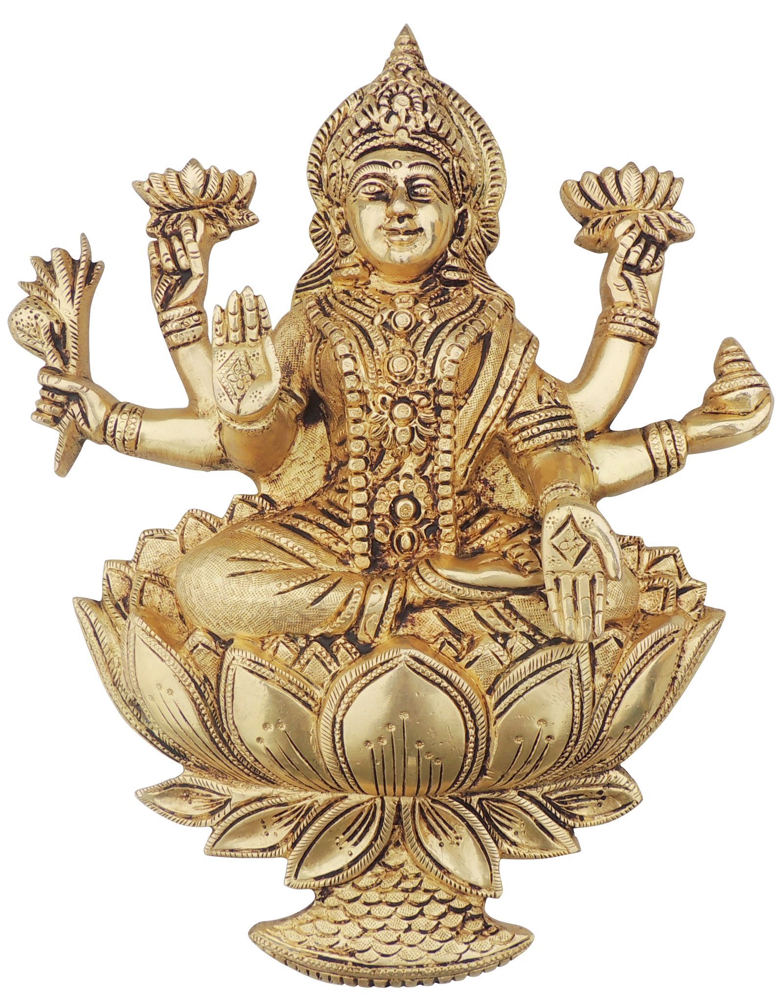 Brass Lakshmi — 12"