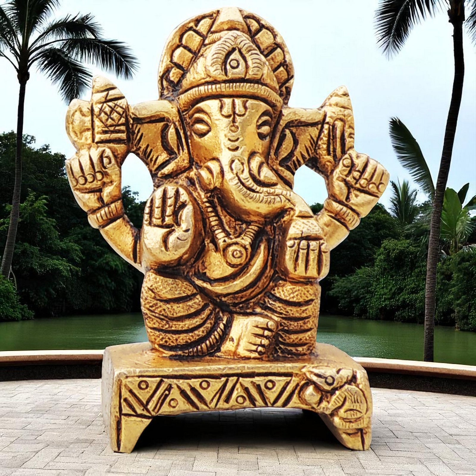 Brass Ganesh — 2.5"