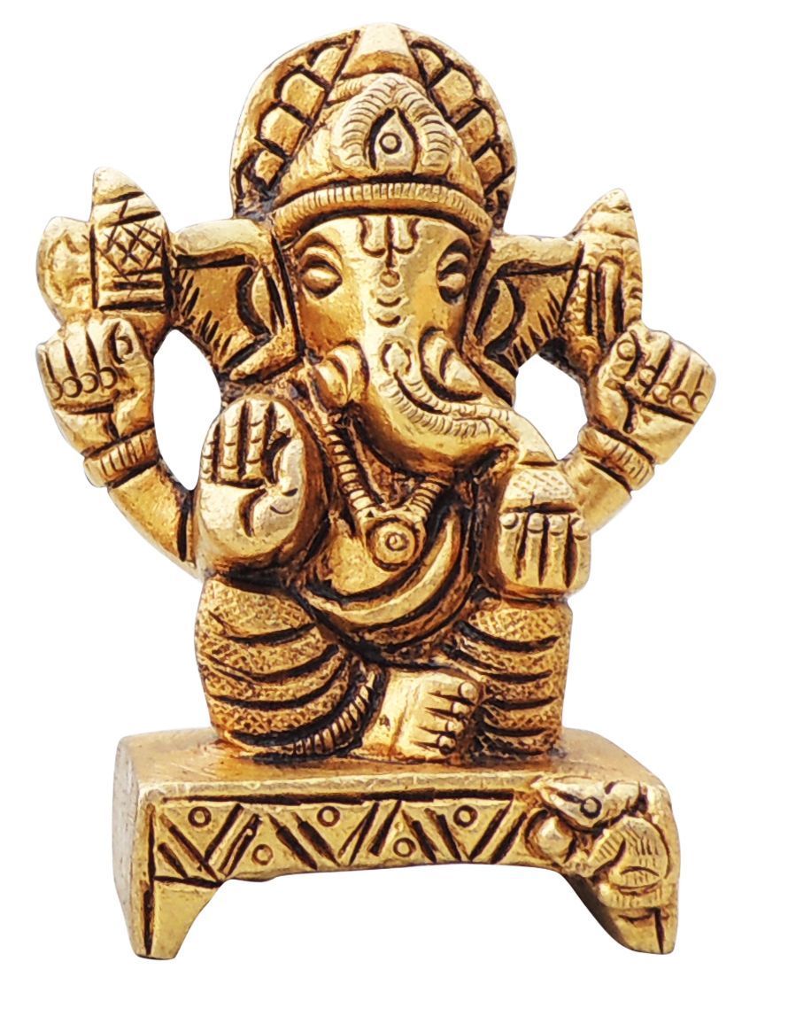 Brass Ganesh — 2.5"