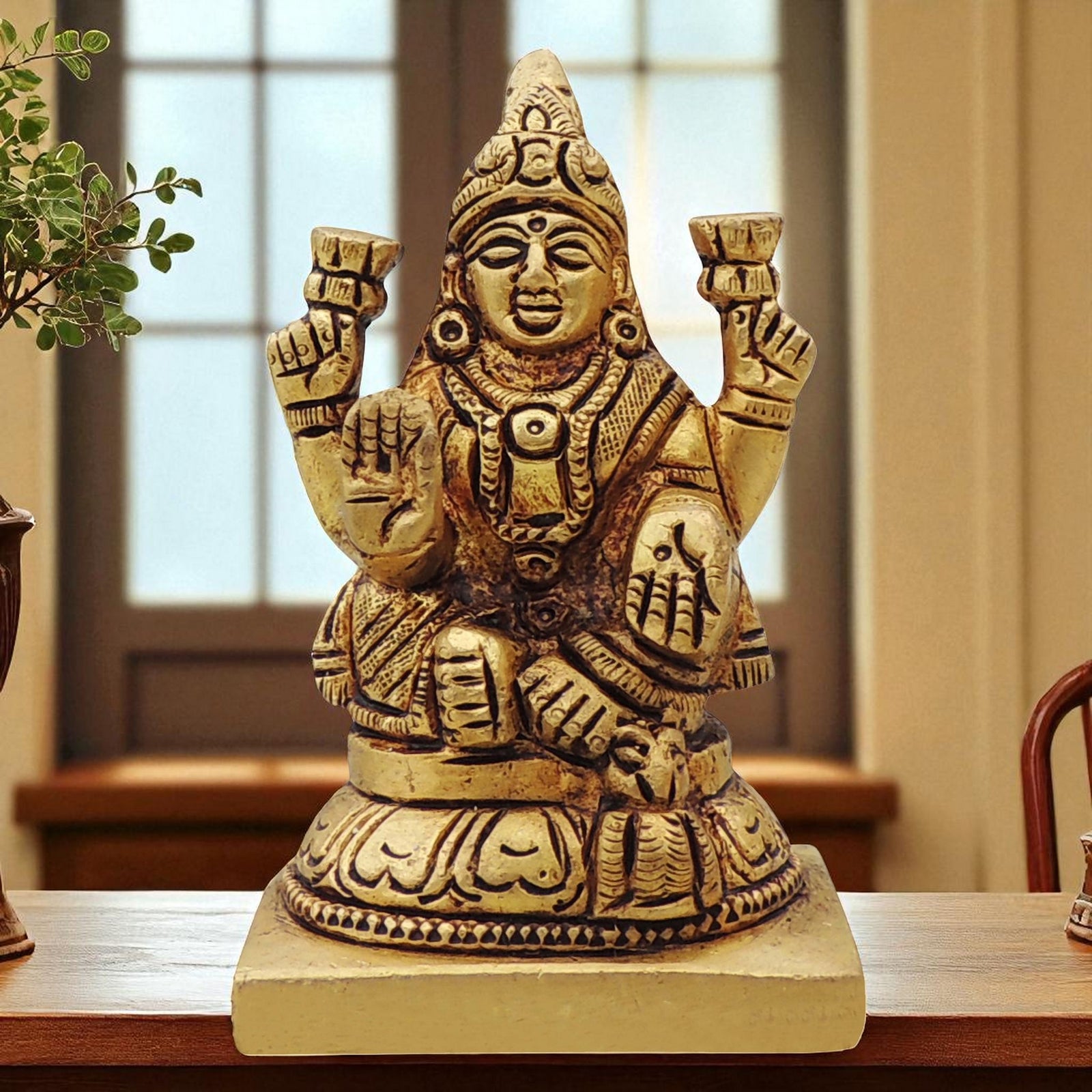 Brass Lakshmi — 3.2"