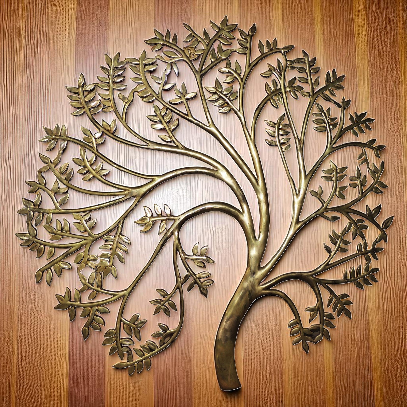 Brass Wall Kalpavriksha Tree — 44"