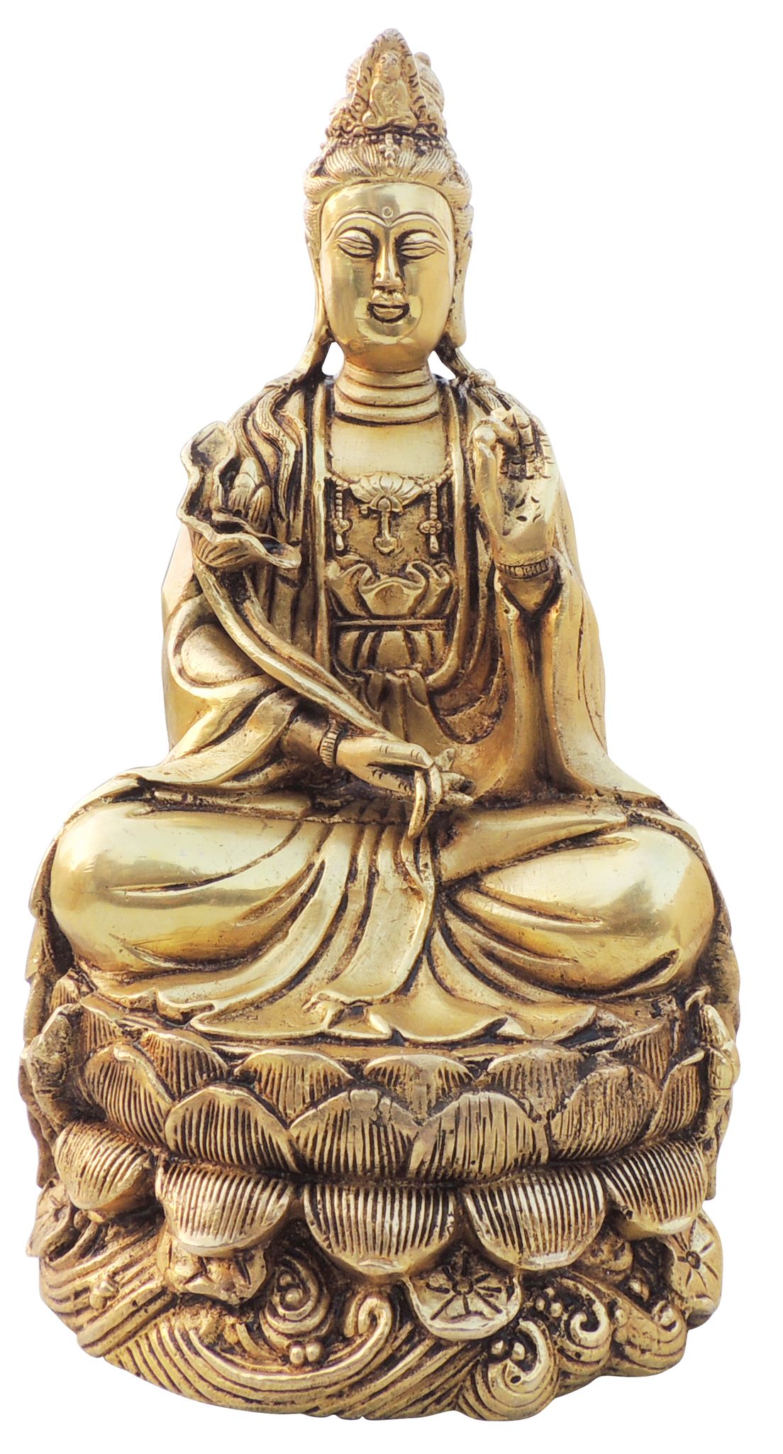 Brass Buddha — 11"